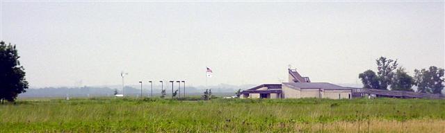 Skyline, Visitor's Center and Parking Lot.